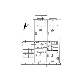 3-х комнатная квартира